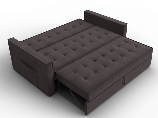 Диван прямой Лига-104 (160) Велюр коричневый - Вид 8