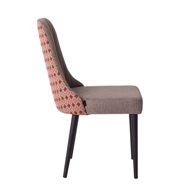 Стул Kongsberg, рогожка Austin 03, спинка шенилл-жаккард Scandinavia 06 Temple - Вид 7