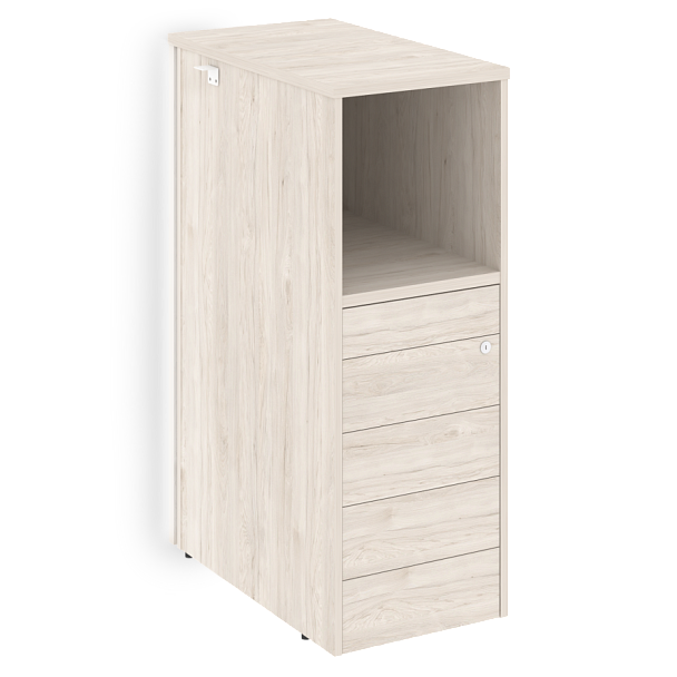 Onix Тумба с подсветкой 5 ящиков TIP-ON завершающая, правая O.R-TV-5 TIP.S (R) Денвер светлый 436*767*1185 - Вид 1