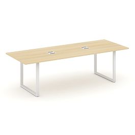 Style Project Direct Direct Стол переговорный SN-6O.SPRG-258 Акация Лорка/Металл Белый 2580*980*750 - Фото предпросмотра