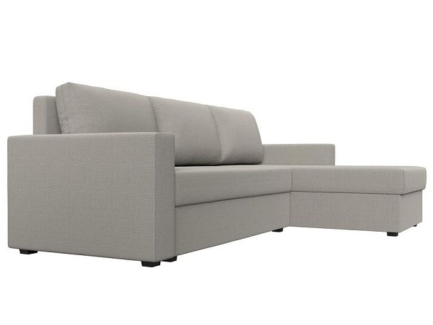 Диван угловой Траумберг Лайт правый угол Рогожка бежевый - Вид 3