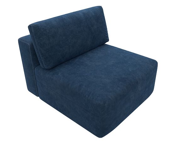 Модуль диван Лига-060 НПБ Велюр синий - Вид 6