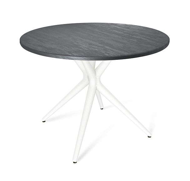 Стол Sheffilton SHT-TU30/TT 90 МДФ белый/каменный уголь - Вид 2