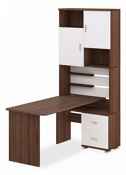 Стол компьютерный Домино СР-720/160 Белый/Шамони правый - Вид 1