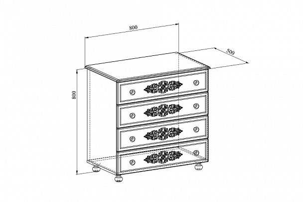 Комод Ассоль плюс АС-05 - Вид 4