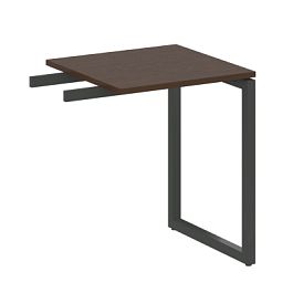 Metal System Quattro Приставной элемент на О-образном м/к 40БО.ПР-1 Венге/Антрацит металл 600*600*750 - Фото предпросмотра
