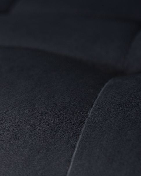 Стул обеденный DOBRIN CHILLY (Черный Holland 75, основание белое) - Вид 2