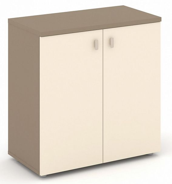 Шкаф низкий широкий (2 низких фасада ЛДСП) "ESTETICA" ES.ST-3.1 Сатин - Вид 1