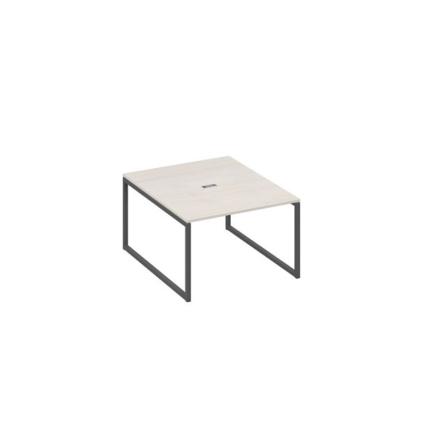 Стол 120 переговорный с металлокаркасом QUATTRO A4 А4 Б4 134 БП дуб / металлокаркас антрацит - Вид 1