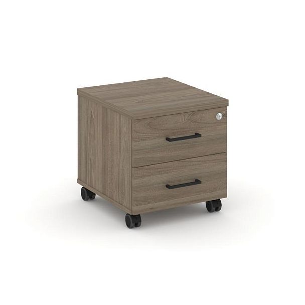 Стайл Проджект Тумба мобильная SN.TM-001 Вяз Благородный/Черный Ручки 416*460*437 - Вид 1