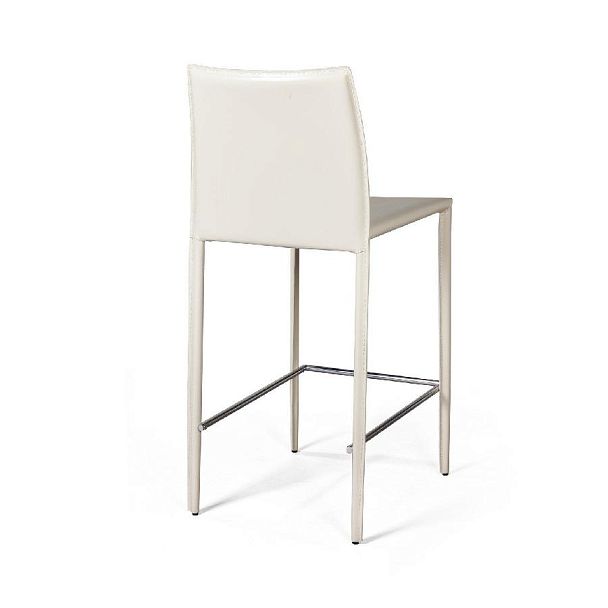 Стул полубарный Rolf, кожа бежевый - Вид 5