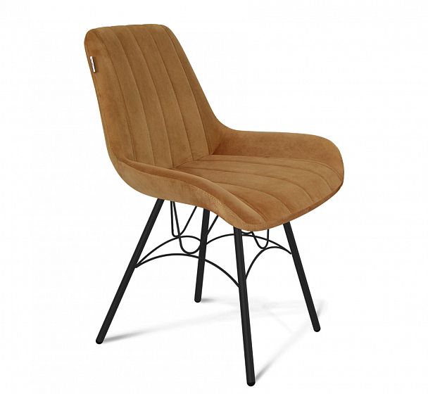 Стул Sheffilton SHT-ST37/S100 горчичный/черный муар - Вид 2