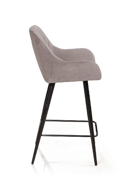 Стул полубарный Robert, бархат пепельно-бежевый 25 - Вид 3
