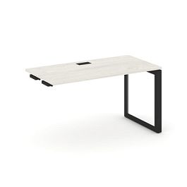 Style Project Next Стол-приставка к опор. элем. SN-59O.OPRS-002 Дуб Наварра/Металл Черный/Черный Заглушка 1180*600*750 - Фото предпросмотра