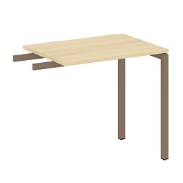 Metal System Quattro Приставной элемент на П-образном м/к 40БП.ПР-2 Акация/Мокко металл 800*600*750 - Фото предпросмотра