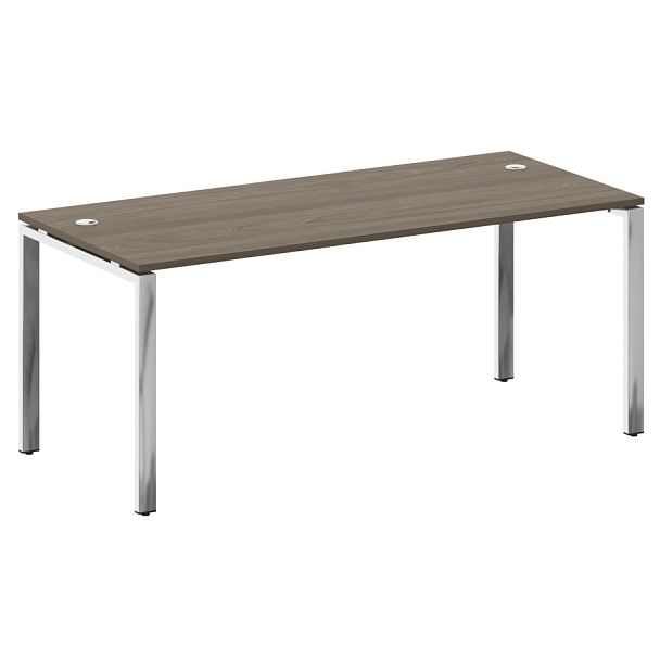 Metal System Direct Стол рабочий руководителя на П-обр. м/к БП.СРР-5.8 Вяз/Нерж. сталь 1800*800*750 - Вид 1