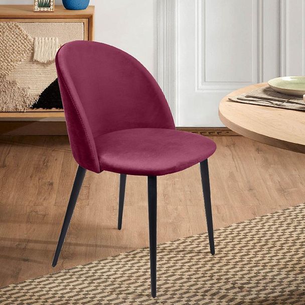 Стул Thomas, бархат винно-красный 16 - Вид 10