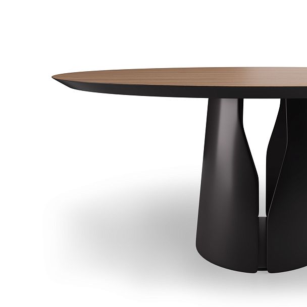 Стол круглый Giano 140, шпон - Вид 4