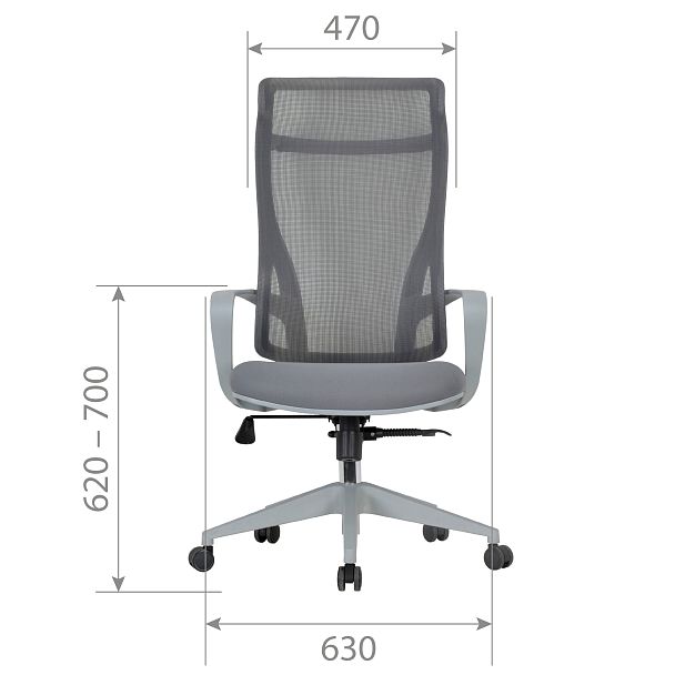 Офисное кресло CHAIRMAN CH577, ткань/сетка, оранжевый - Вид 6