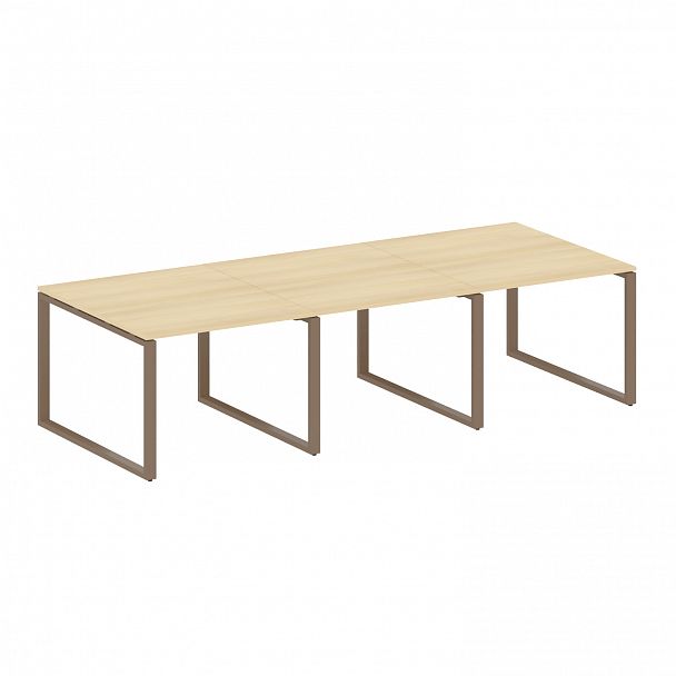 Стол для переговоров "Metal System" БО.ПРГ-3.1 акация/мокко - Вид 1