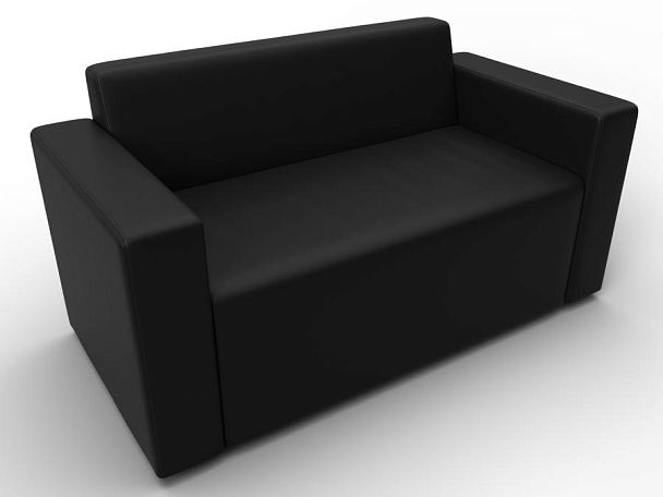 Диван прямой Лига-093 Экокожа черный - Вид 6