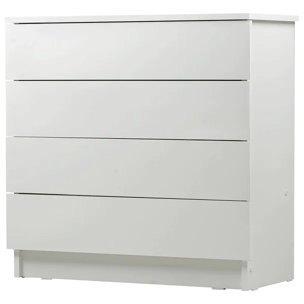 Комод BRABIX "Scandi CM-001", 750х330х730 мм, 4 ящика, ЛДСП, белый, 641900, ЦБ013659 -1 - Вид 1