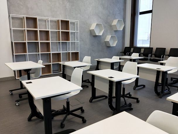 Стул Sheffilton подъемно-поворотный SHT-ST29/S120 белый/черный муар - Вид 7