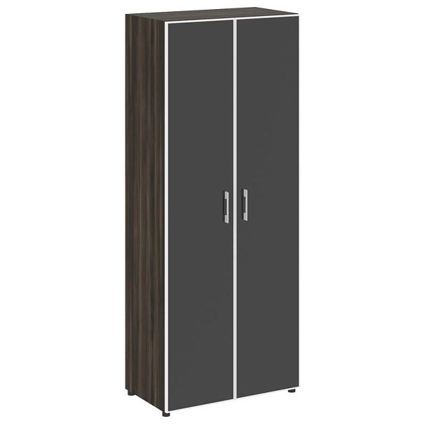 Ялта Шкаф LT.ST-1.10 R black Дуб Мали/Стекло Black 800*450*1987 - Вид 1