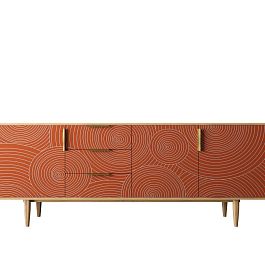 Комод Line удлиненный R25/red - Фото предпросмотра