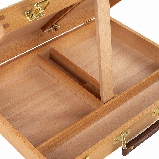 Этюдник-мольберт из бука настольный с ящиком, 38х28х55 см, холст до 45 см, BRAUBERG ART, 192250 - Вид 9