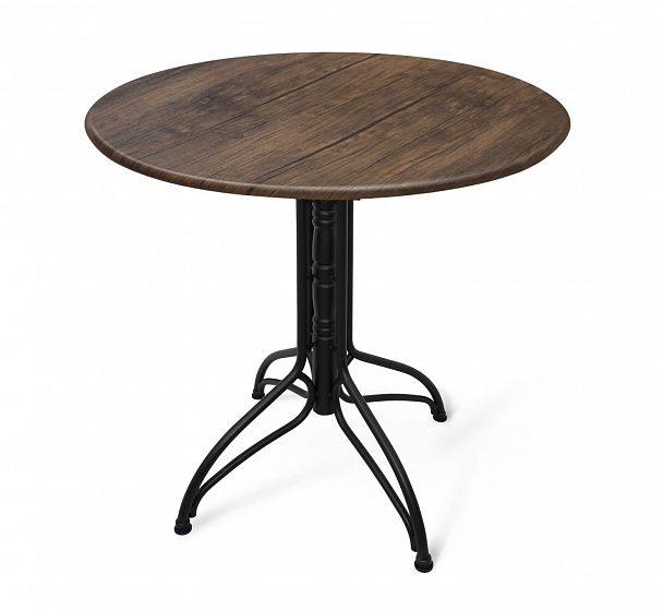 Стол Sheffilton SHT-TU25/80 МДФ черный муар/палисандр - Вид 2