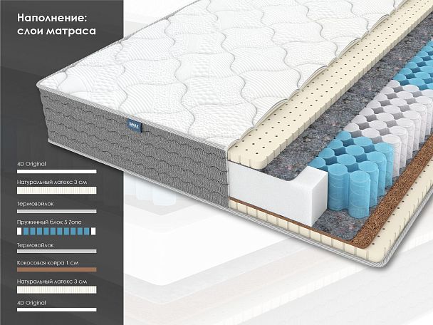 Матрас Димакс ОК Медиум Софт 140х190 - Вид 2