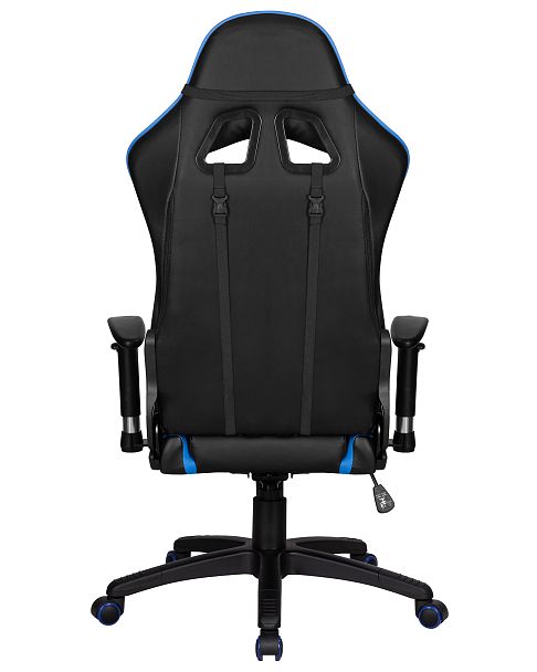 Кресло игровое DOBRIN BRIAN (черно-синяя экокожа) - Вид 5