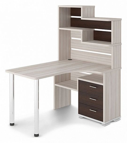 Стол компьютерный Домино СР-132 Венге/Карамель правый - Вид 1