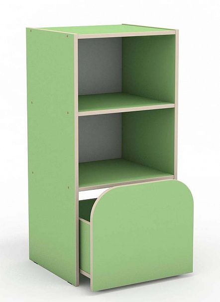 Секция 3-х ярусная с выкатным ящиком для Стенки "Антошка" - Вид 1