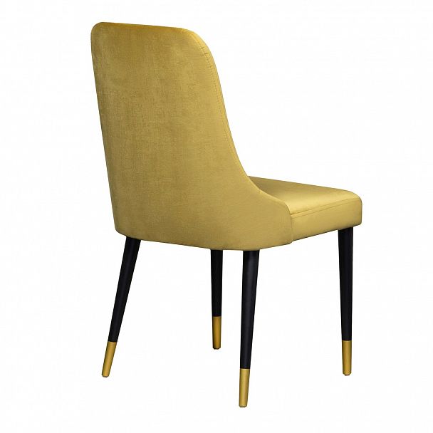 Стул Kongsberg, золотой велюр, ножки черные с золотом - Вид 5