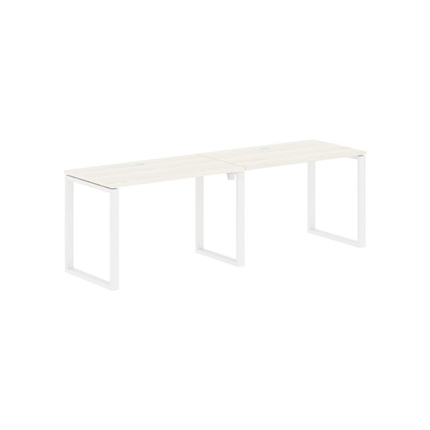 Стол 2-х местный EQWST 2367 Ясень Траун/Белый 2326х670х750 EDIS - Вид 1