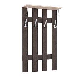Ямайка Вешалка ЯПВ-1 (700*1200*260) венге/дуб молочный - Фото предпросмотра