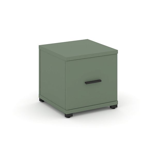 Concept Тумба приставная 1 распаш. фасад CN.TUP-004 B Кобо/Металл Черный 420*420*416 - Вид 1