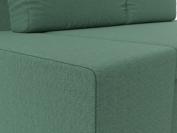 Диван прямой Сан Марко Рогожка зеленый - Вид 4