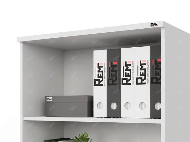 ЛАЙТ / LIGHT RLG027-70x35 Широкий стеллаж 70x35x183 Белый - Вид 6