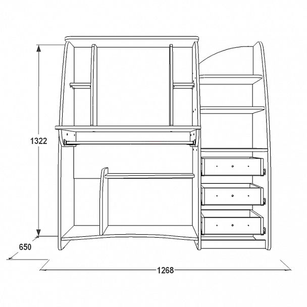 Стол компьютерный "СК 1" - Вид 2