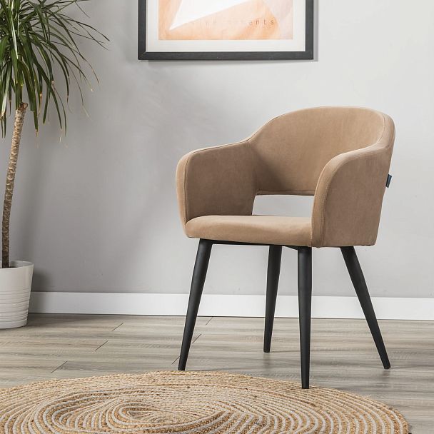 Кресло Oscar Diag beige/черный - Вид 11