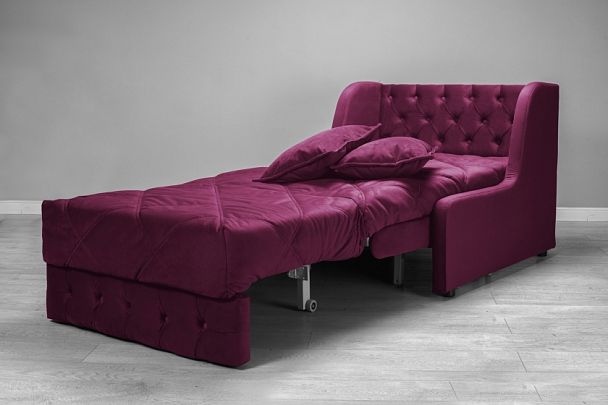 Кресло-аккордеон «Римини» розовое (брусничный) - Вид 3