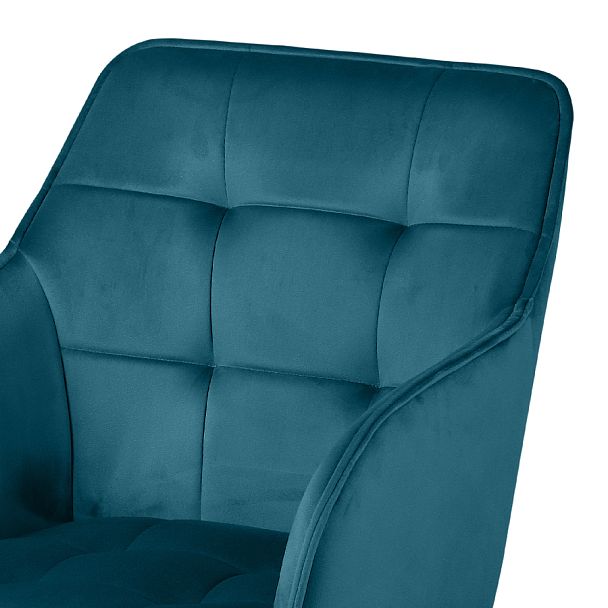 Кресло поворотное Мони, Confetti izumrud/белый - Вид 7