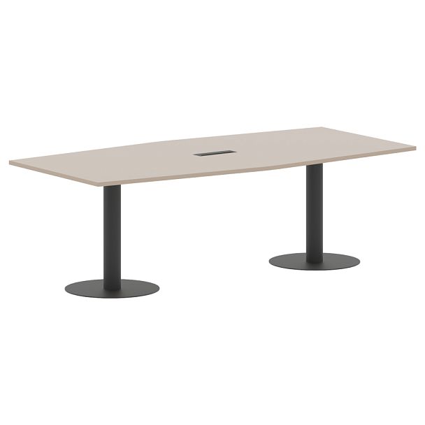 Конференц стол ПРГ-4 Мокачино/Антрацит 2400х1200х750 - Вид 1