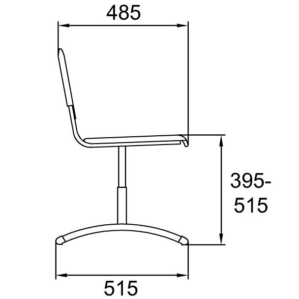 Школьный стул Sigma Сarry (каркас гнутые ножки), синий, гр.4-7 - Вид 3