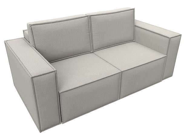 Диван прямой Куба мини Рогожка бежевый - Вид 5