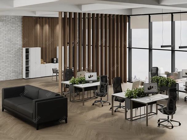 UNITY РМС7-12 БЕЛЫЙ Стол на металлокаркасе прямой 1200х700х750 - Вид 4