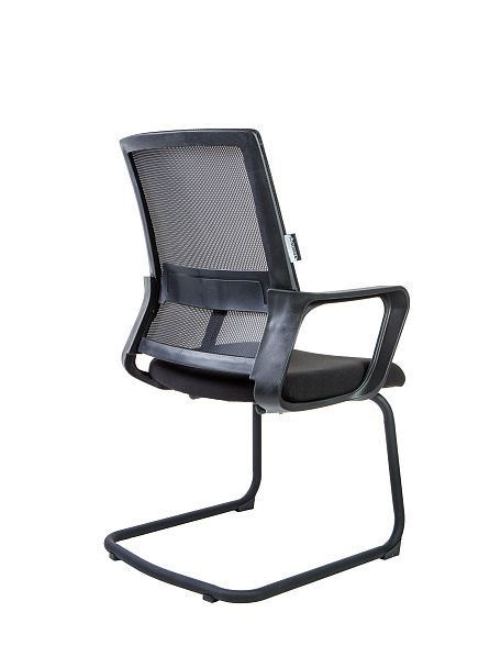 Кресло Бит CF / черный пластик / черная сетка / черная ткань - Вид 4